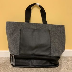 Black and Gray Large Tote Bag